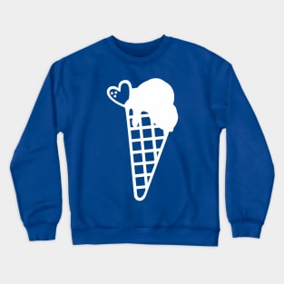 White Snow Cone Crewneck Sweatshirt